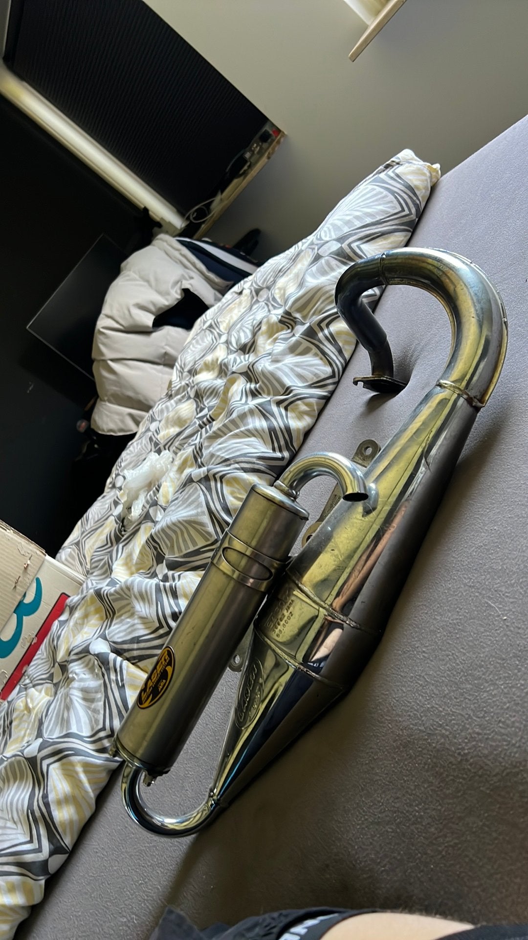 Laser deeptone exhaust verticaal, Fietsen en Brommers, Ophalen, Nieuw