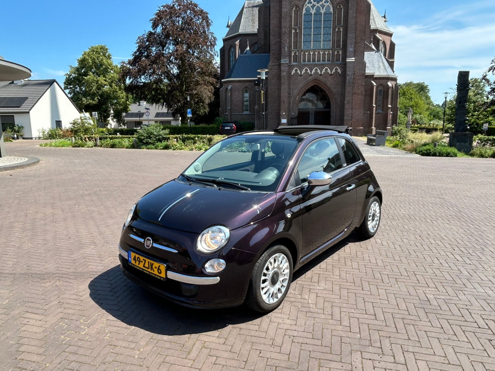 Fiat 500C 0.9 85pk Turbo Twinair 2012, Auto's, Elektrische ramen, Stof, Overige kleuren, Cabriolet