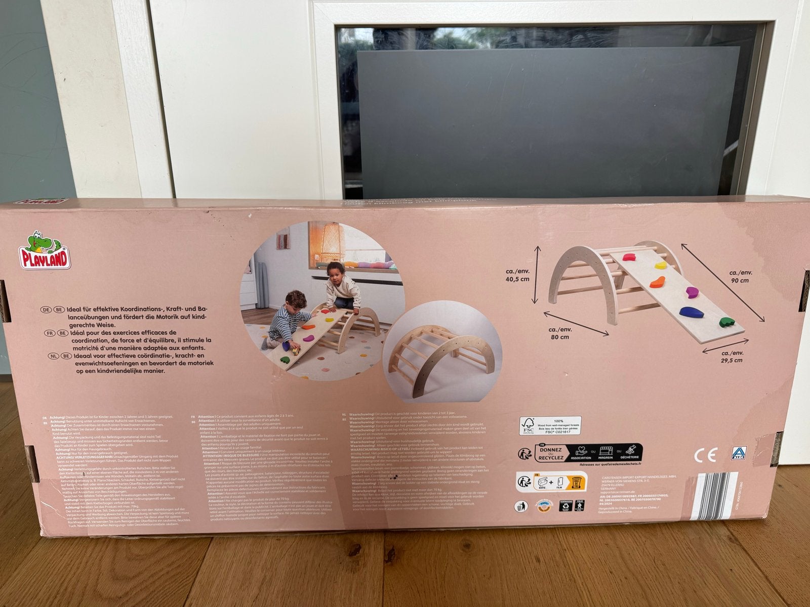 Houten klimboog met klimplank - Nieuw in verpakking, Ophalen of Verzenden, Nieuw, Bouwen