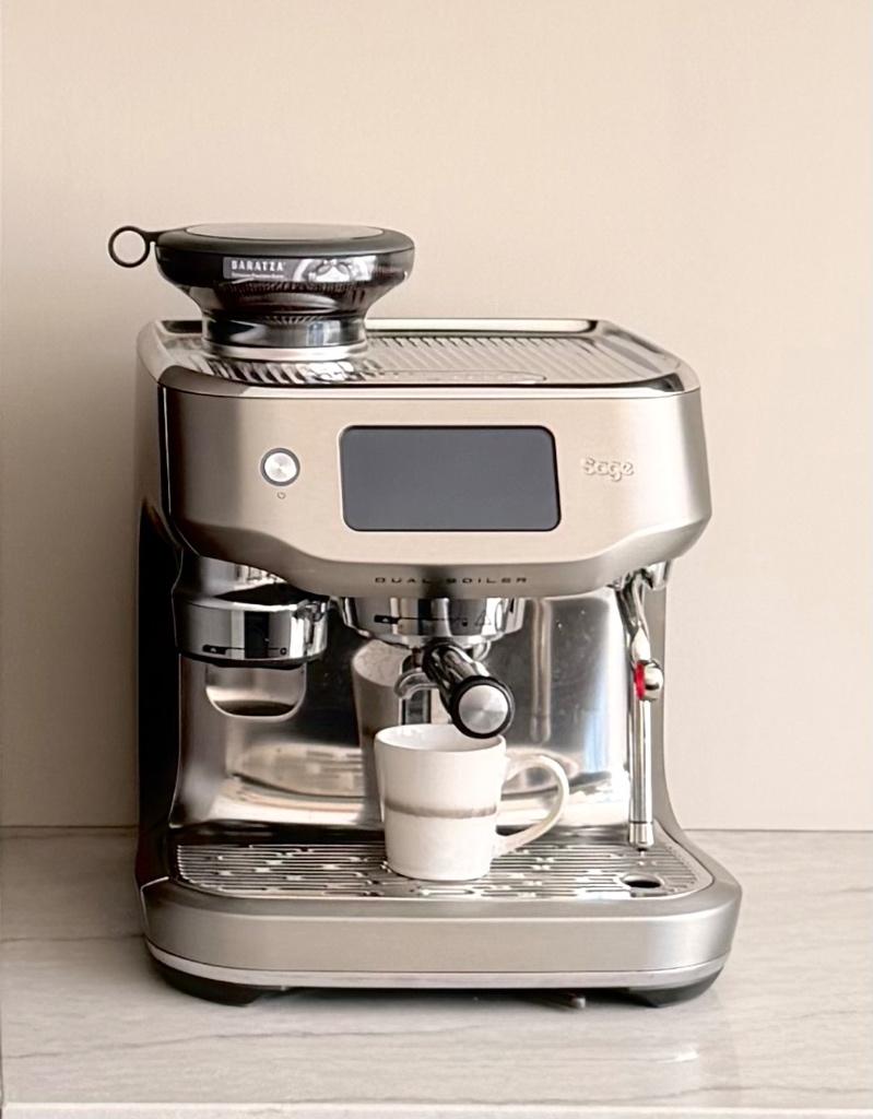 Koffiemachine Sage duo boiler, Koffiemachine, Koffiebonen, Zo goed als nieuw, Ophalen