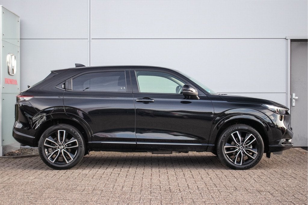 Honda HR-V 1.5 e:HEV Advance Dealerond. | Carplay | 1e eig., Auto's, Honda, 12 maanden, Euro 6, Leder en Stof, Zwart
