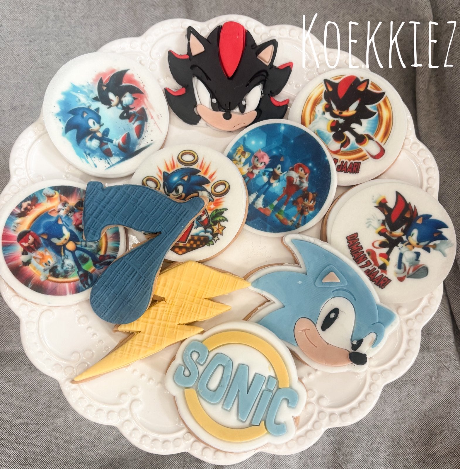 Fondant  koejes set SONIC, Hobby en Vrije tijd, Ophalen of Verzenden, Nieuw, Verjaardag