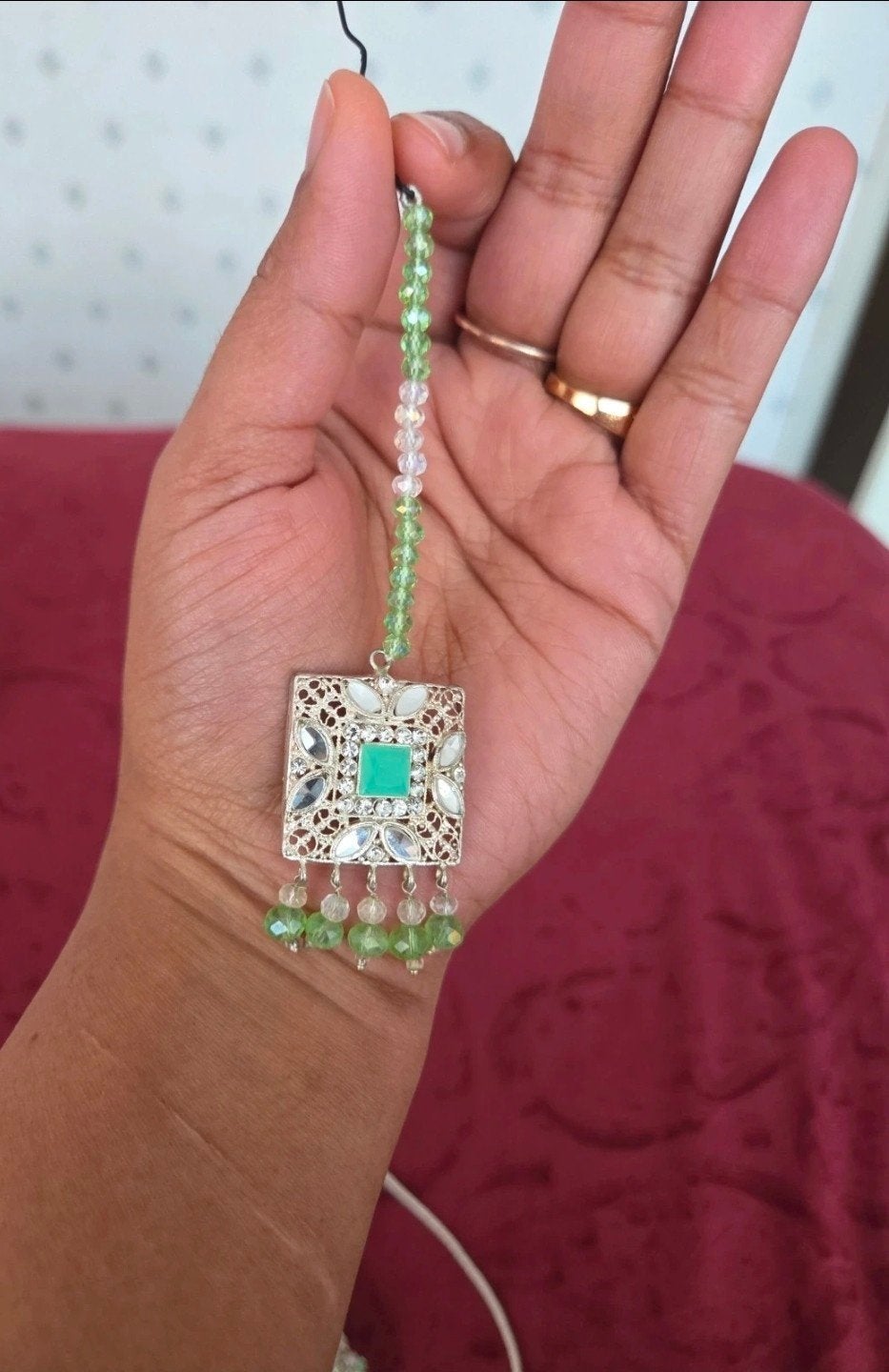 Sieraden set mint groen, Ophalen of Verzenden, Groen, Dame