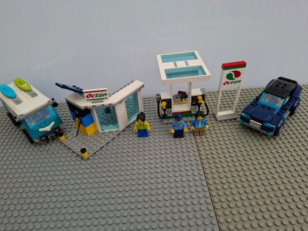 B30. Lego City 60257 + 60285, Inclusief instructies, Lego, Ophalen of Verzenden, Complete set