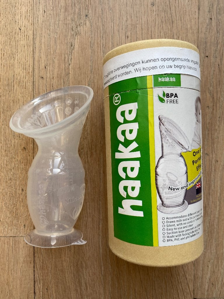 Haakaa borstkolf BPA vrij, Ophalen of Verzenden, Zo goed als nieuw, BPA-vrij, Borstkolf