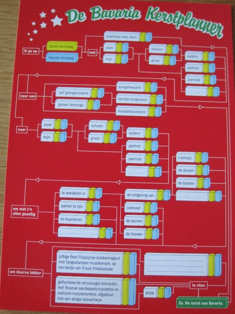Boomerang - Bavaria Kerstplanner - code P25-00 - nieuw, Verzenden, 1980 tot heden, Ongelopen, Overige thema's