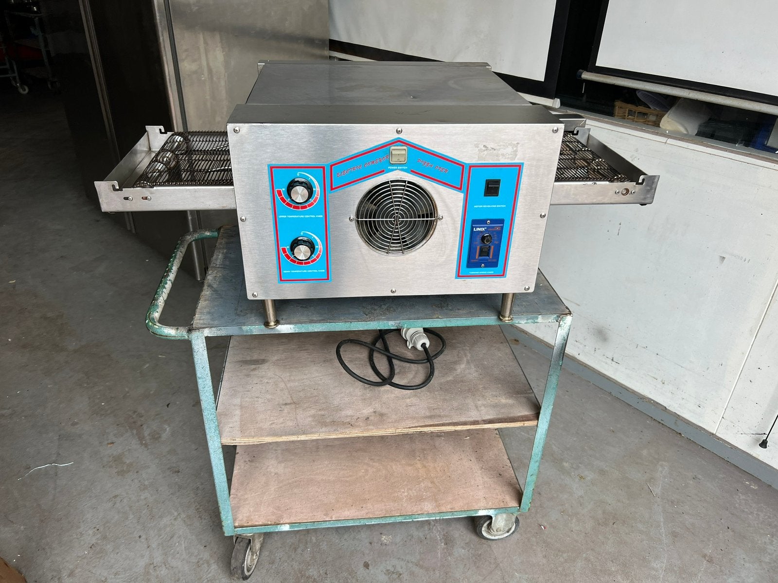 Commercial Pizza Oven Conveyor 380v loopband horeca, Ophalen, Gebruikt, Oven, Vrijstaand