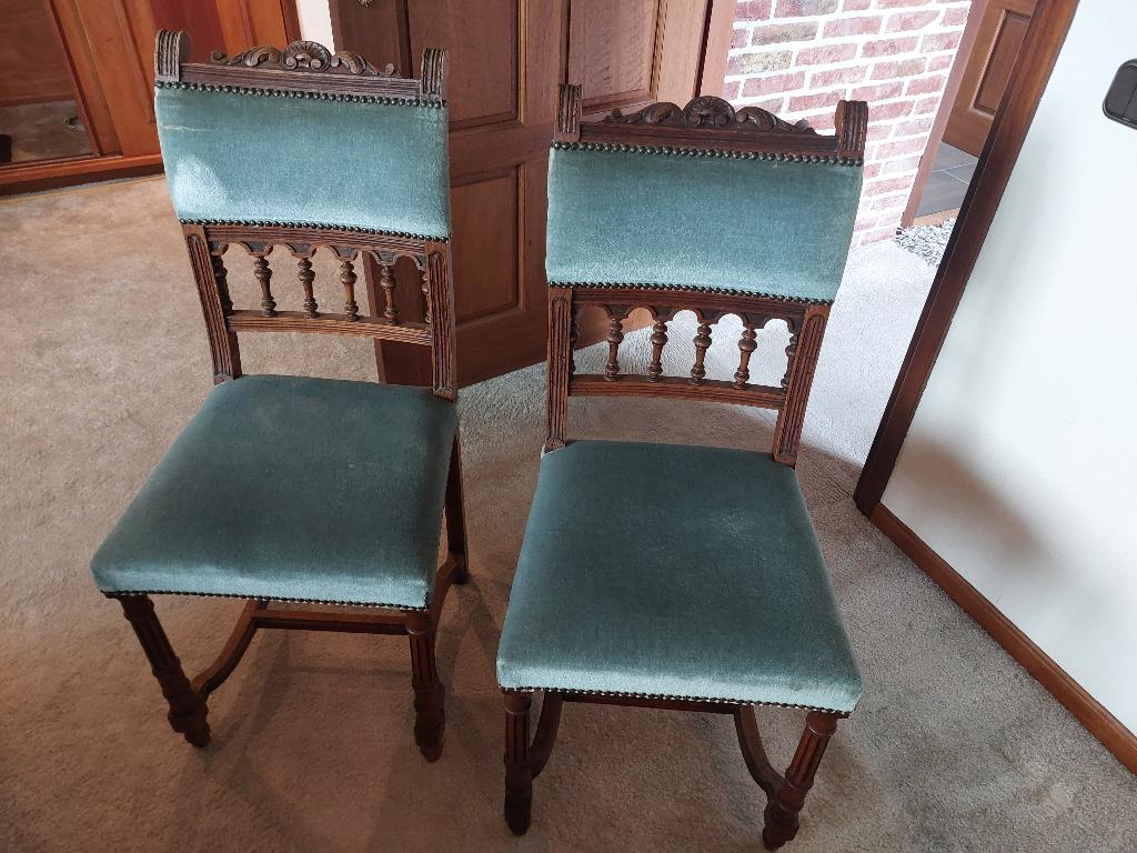 4 mooie eetstoelen, Huis en Inrichting, Stoelen, Ophalen, Gebruikt, Frans, Overige kleuren