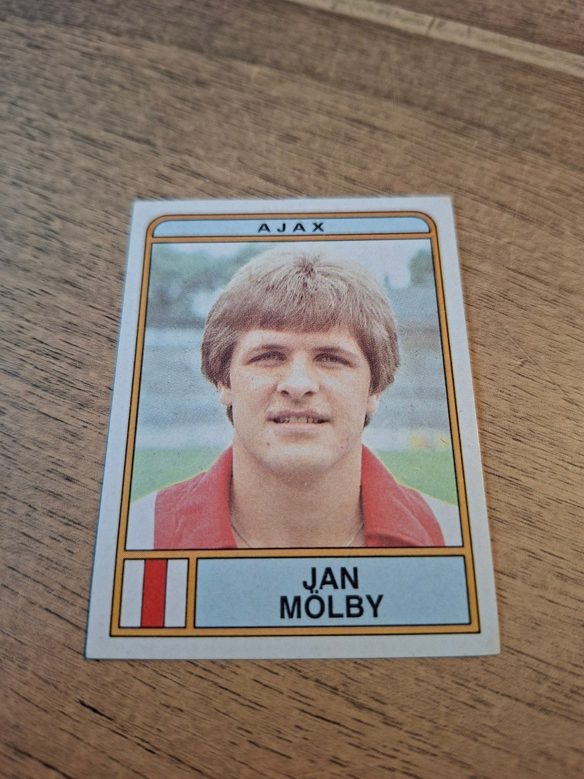 Panini, Voetbal '84, Ajax, Mölby., Ophalen of Verzenden, Zo goed als nieuw, Ajax, Poster, Plaatje of Sticker