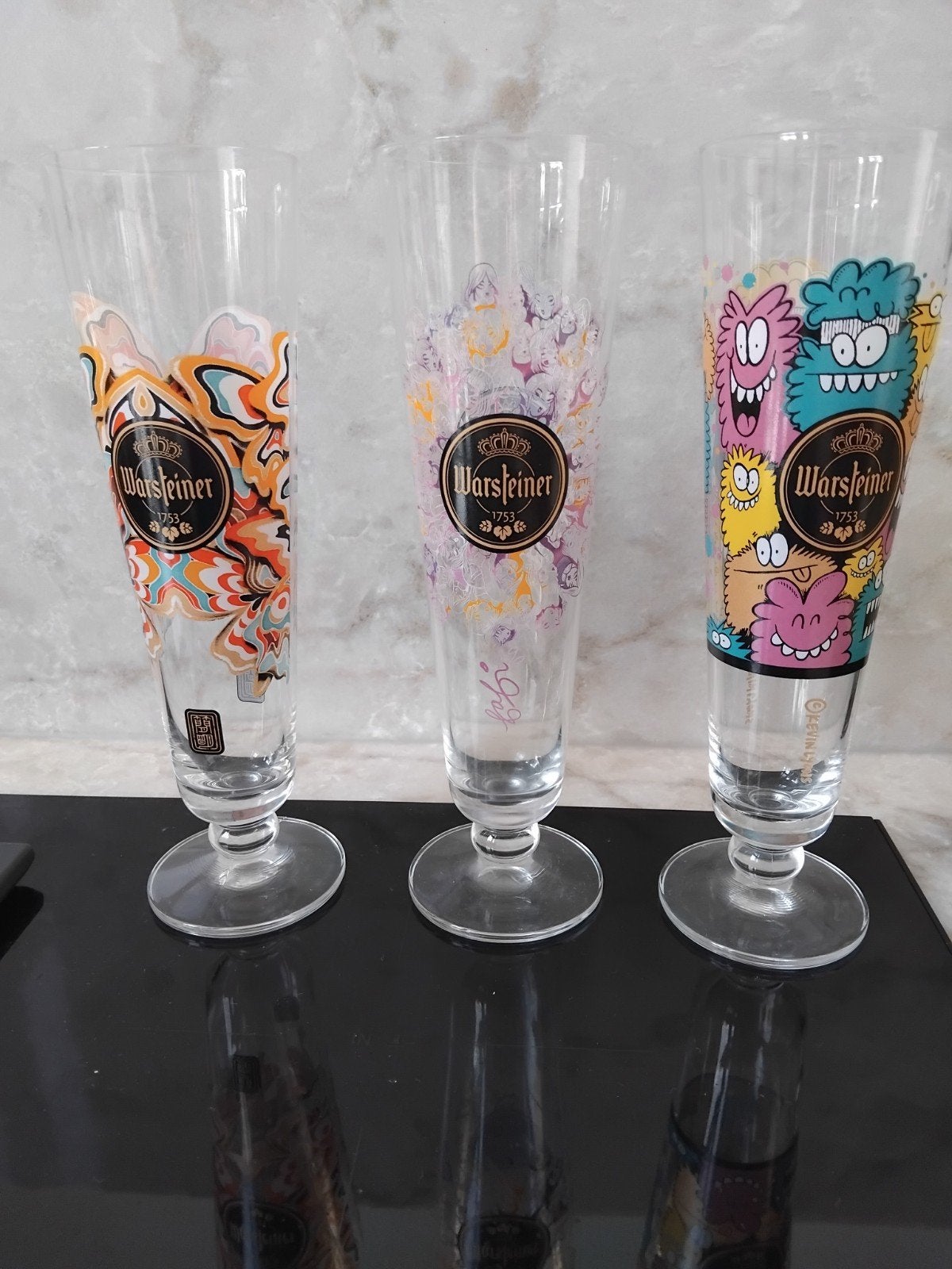 Limited Edition Warsteiner Glazen, Ophalen of Verzenden