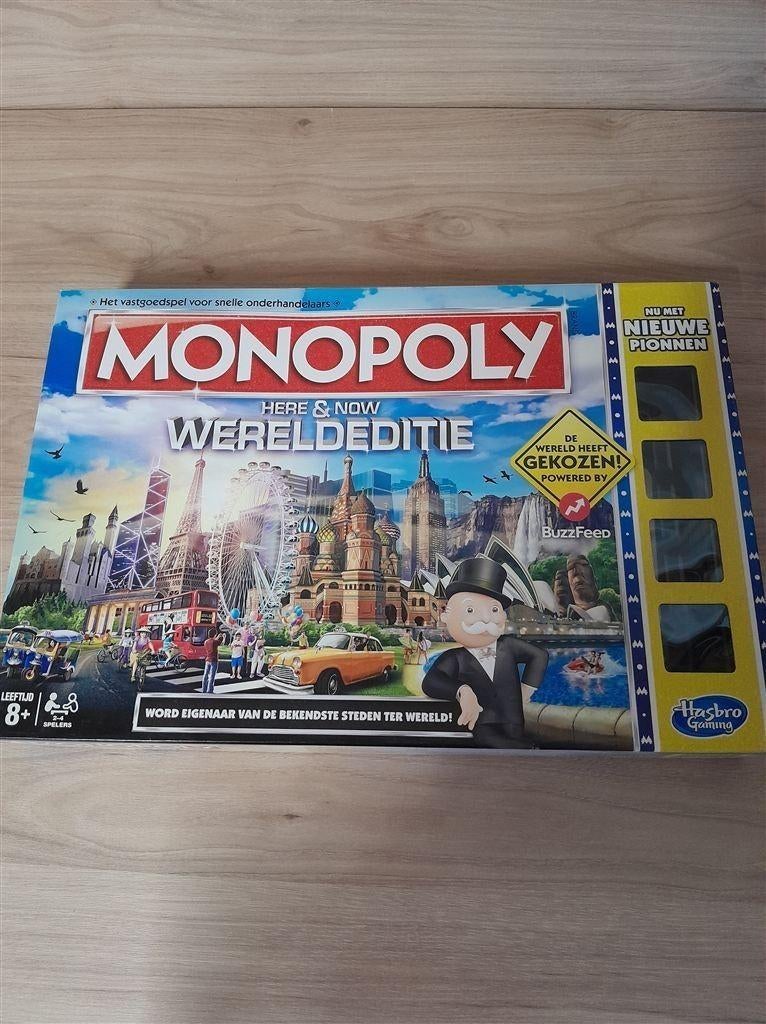 Monopoly wereldeditie [s1013], Hobby en Vrije tijd, Gezelschapsspellen | Bordspellen, Verzenden, Zo goed als nieuw