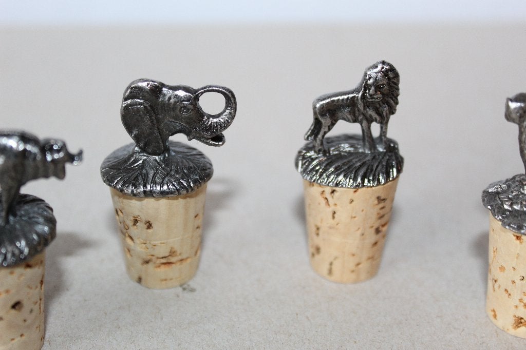 Wijnkurken met metalen dierenfiguren, Verzamelen, Ophalen of Verzenden, Gebruikt, Overige gebieden, Overige typen
