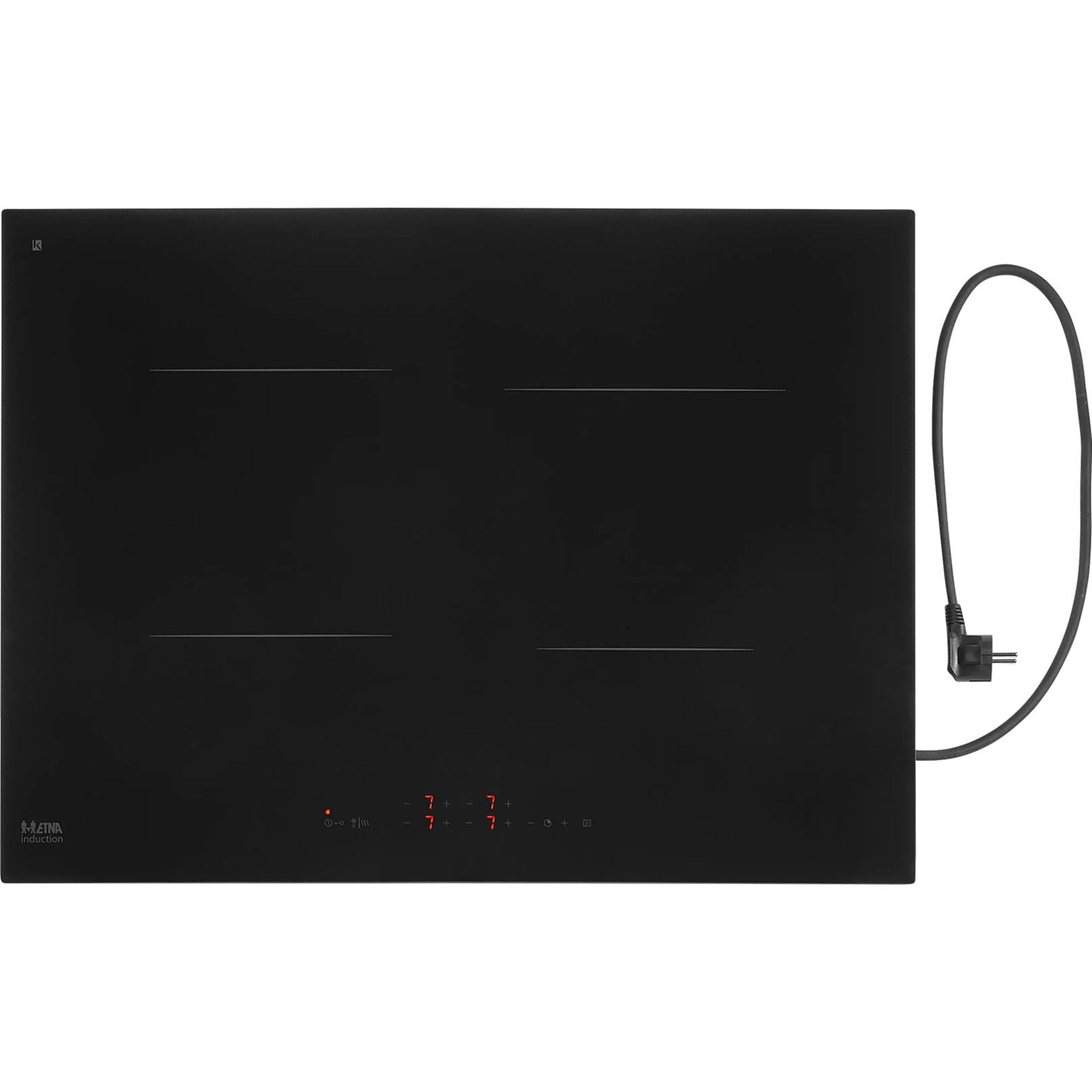 Etna KIS670ZT Inductie Kookplaat - 1 zone soms in storing, Witgoed en Apparatuur, Ophalen, Gebruikt, 4 kookzones, Inbouw