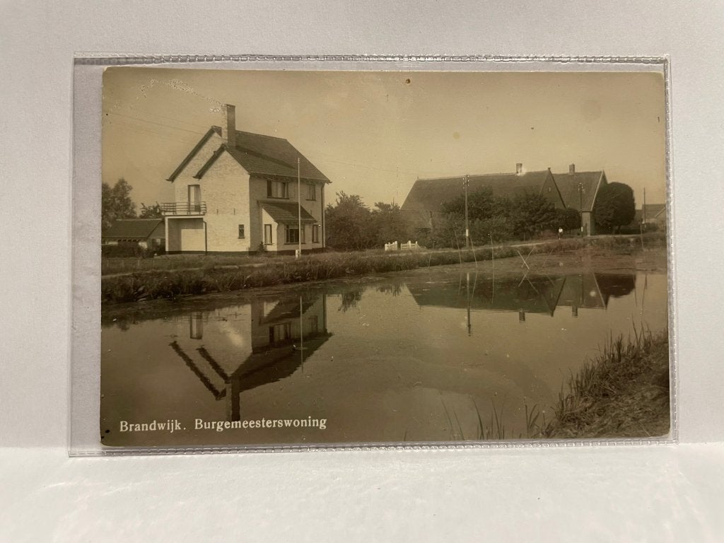 Brandwijk - Burgemeesterswoning, Verzenden, 1940 tot 1960, Gelopen, Zuid-Holland