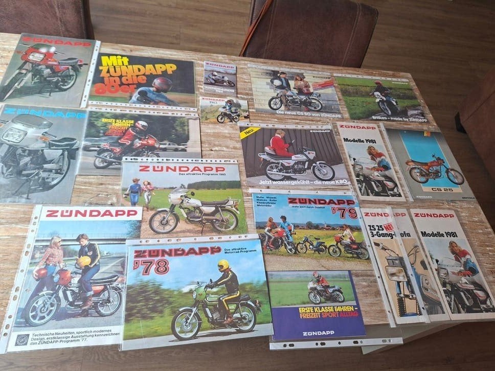zundapp folders origineel, Ophalen of Verzenden