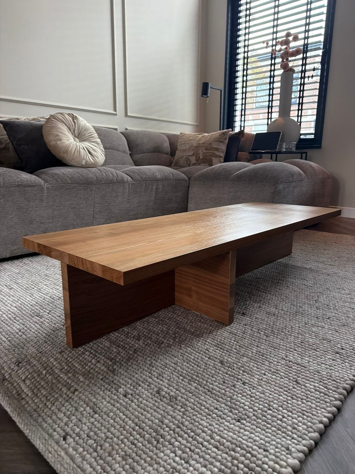 Woood Salontafel 136x50x27 cm - Zo goed als nieuw, Ophalen, Minder dan 50 cm, 100 tot 150 cm, Zo goed als nieuw