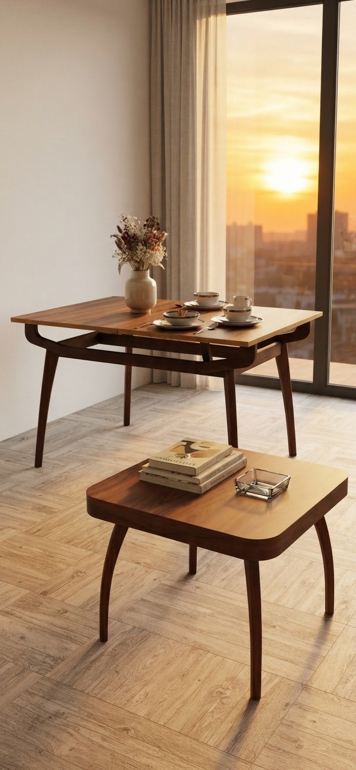MID-CENTURY DESIGN Bytom Tafel + Halabala H-259 Spinder, Ophalen