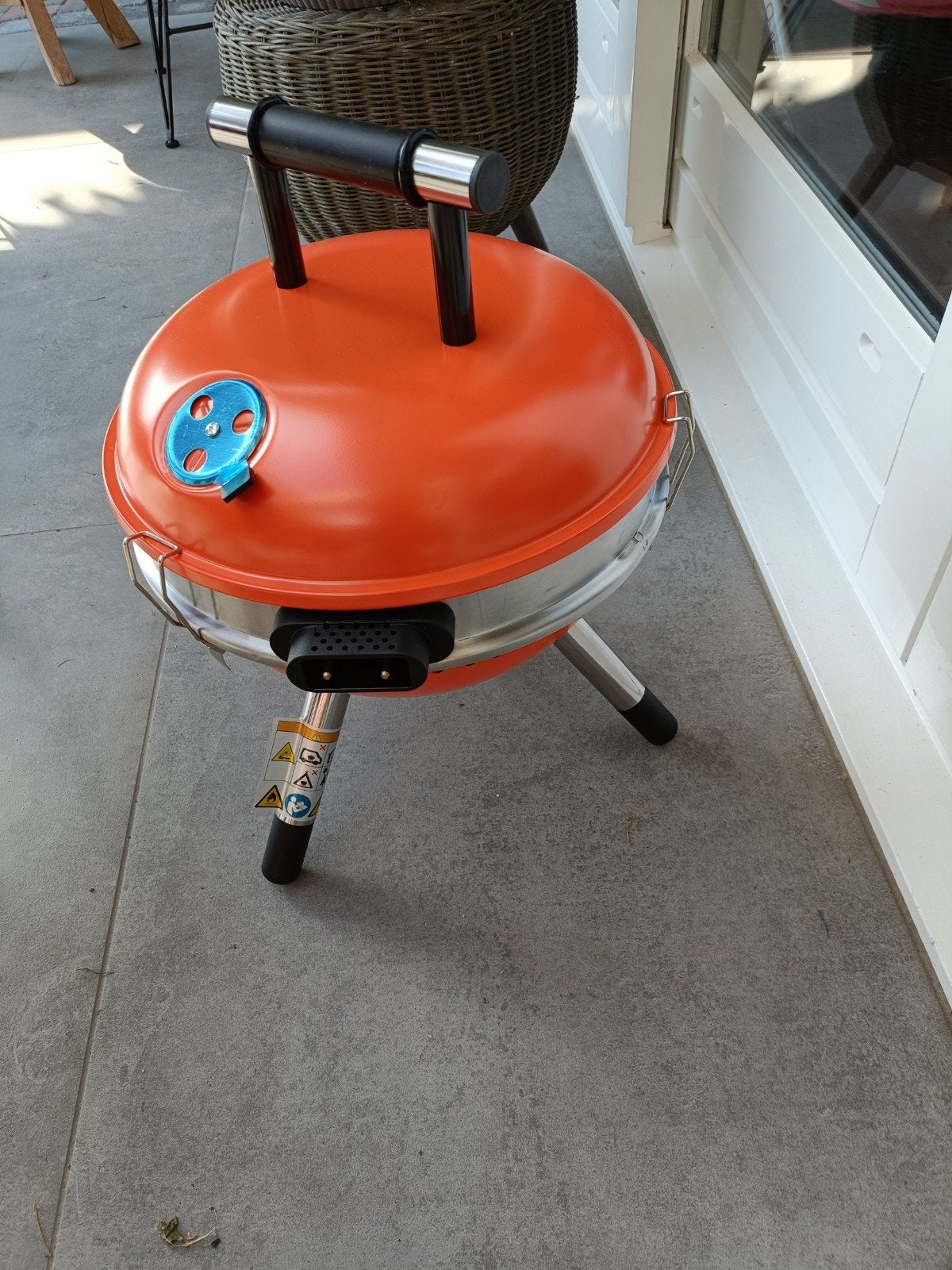 Compacte Oranje Barbecue - mediamarkt bbq, Tuin en Terras, Ophalen, Gebruikt, Onbekend