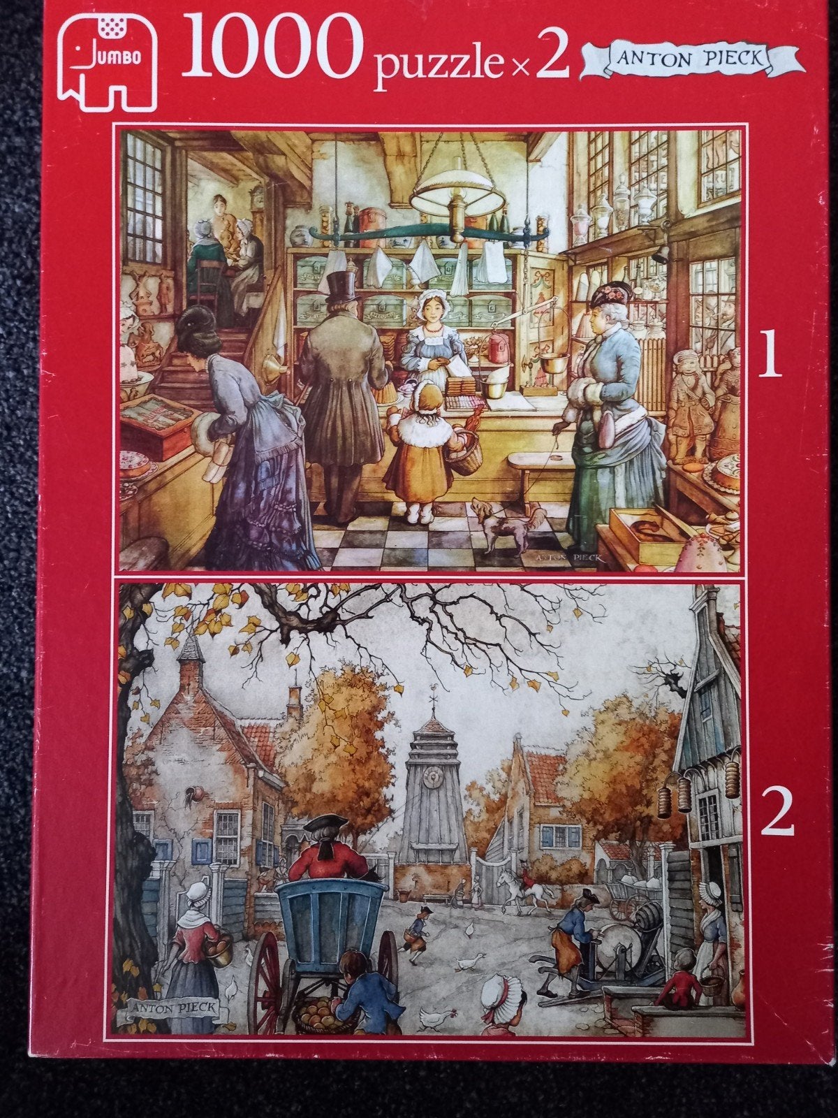 Anton Pieck puzzels 1000 stukjes, Ophalen of Verzenden, 500 t/m 1500 stukjes, Legpuzzel
