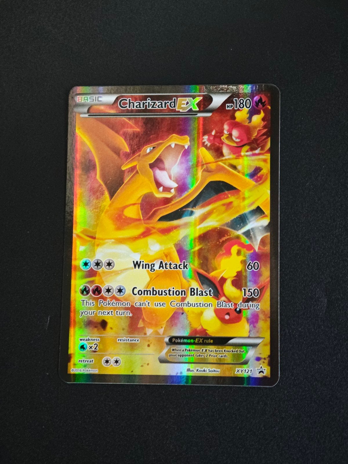 Charizard EX 121 promo, Ophalen of Verzenden, Foil
