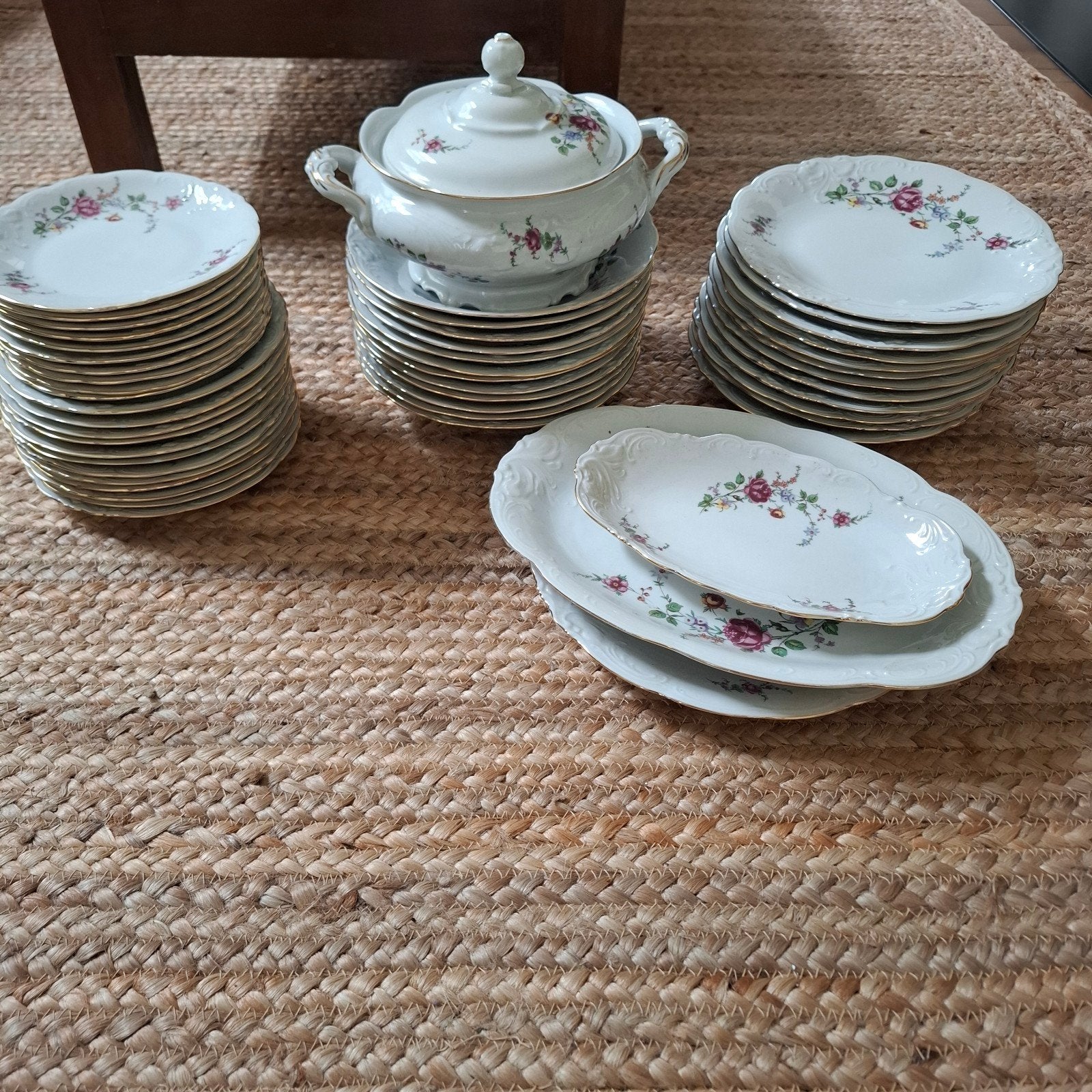 Prachtig Wawel servies, Made in Poland, bloemmotief, Ophalen, Overige stijlen