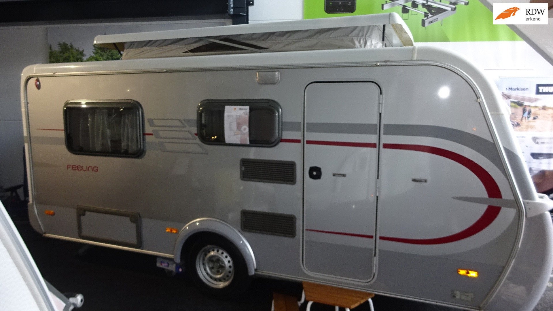 ERIBA Feeling 430 2009 Rondzit(enkelebedden) Dinette Mover V, Bedrijf, Mover, Eriba, 2 aparte bedden