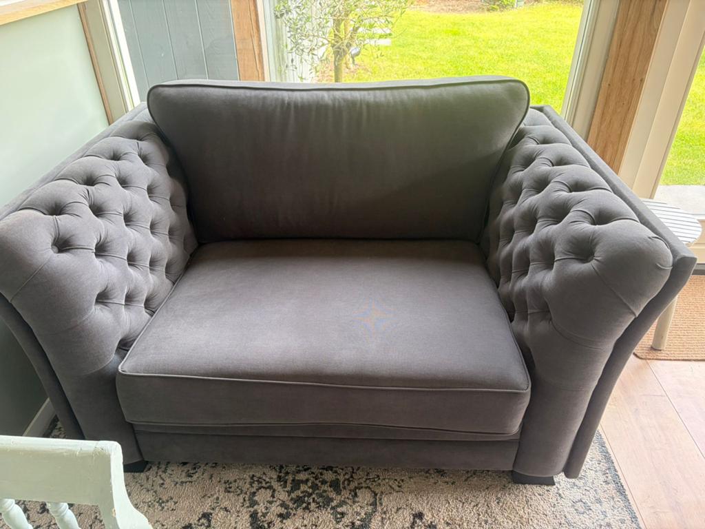 Loveseat Bank Stoel sofa Landelijke stijl - De Bongerd, Ophalen, Tweepersoons, 75 tot 100 cm, Minder dan 150 cm