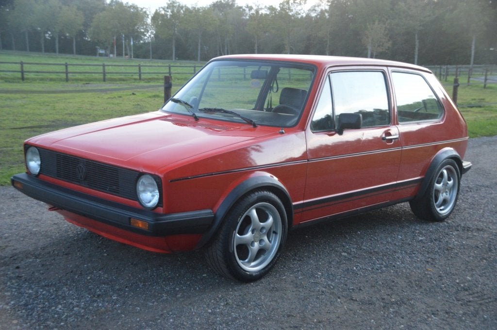 Volkswagen Golf 1 1.1 C Mars Rot Project 1983 (bj 1983), Auto's, Lichtmetalen velgen, Stof, 54 pk, Volkswagen