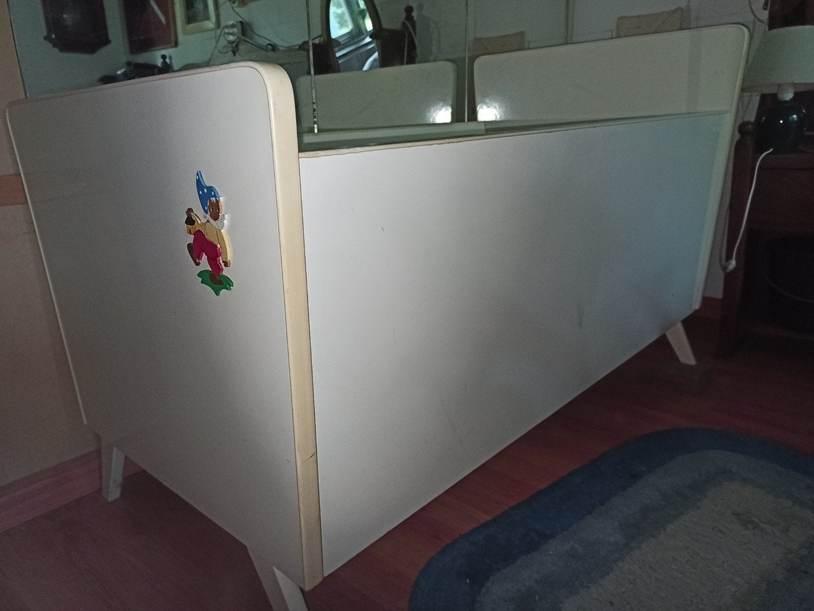 Schattig vintage ledikantje, Ophalen, Gebruikt, Minder dan 140 cm, Matras