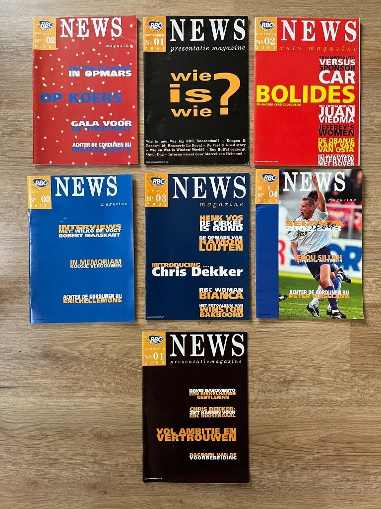 RBC NEWS Magazine Collectie - Diverse Uitgaven, Verzamelen, Ophalen of Verzenden, Gebruikt, Overige binnenlandse clubs, Boek of Tijdschrift