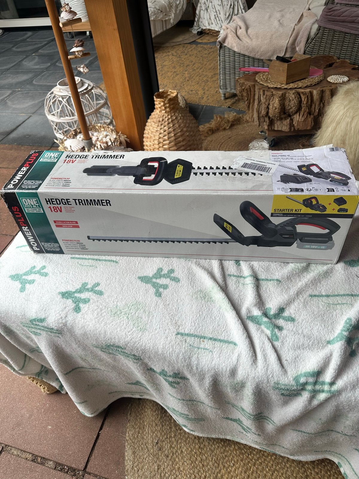 Powerplus ONE 18V Heggenschaar Starter Kit, Ophalen, Nieuw, Accu