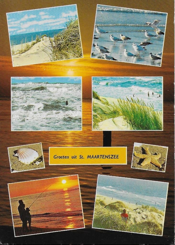 Q2733 Gelopen ansichtkaart groeten uit sint Maartenszee, Verzamelen, Ansichtkaarten | Nederland, Ophalen of Verzenden, 1980 tot heden