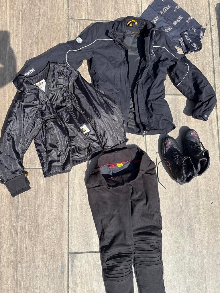 Motorjas en broek met bescherming en Alpinestars schoenen, Ophalen of Verzenden, Zo goed als nieuw