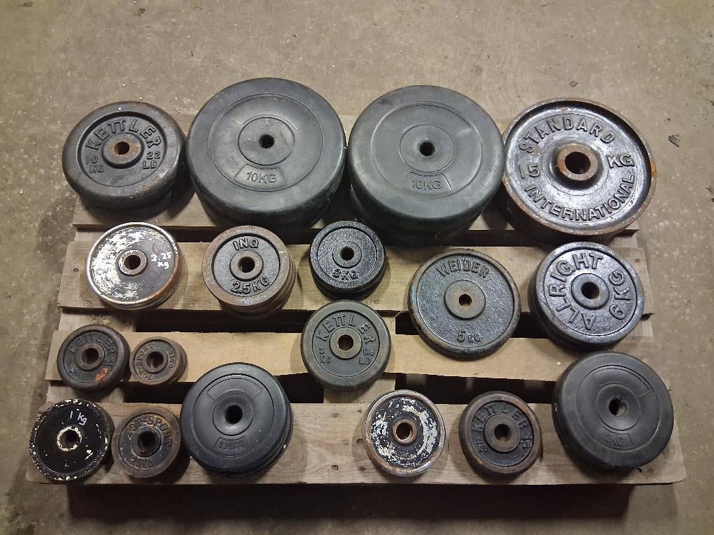 Gewichten, Halterschijven, Fitness Materialen, Ophalen, Gebruikt, Benen