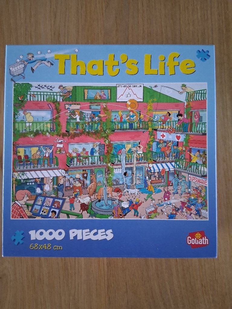 That’s Life puzzel 1000 stukjes., Hobby en Vrije tijd, Ophalen, 500 t/m 1500 stukjes, Zo goed als nieuw, Legpuzzel
