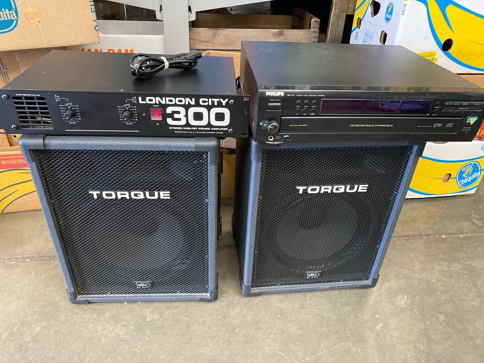 Torque TD 1512 Speakers + versterker en cd speler, Z, Z, Overige typen, Z
