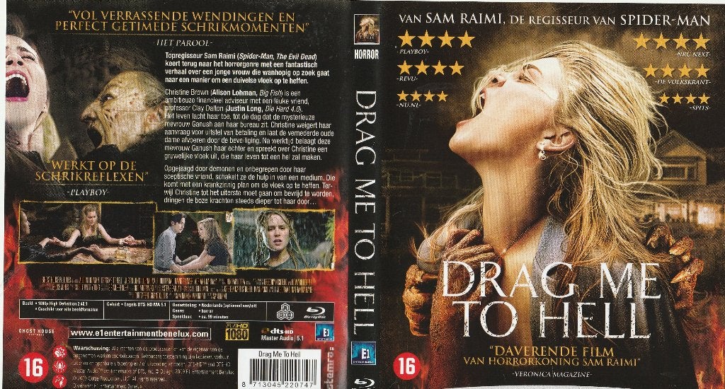 Drag me to hell blu ray ( ned. Ondert. ), Ophalen of Verzenden, Zo goed als nieuw, Horror
