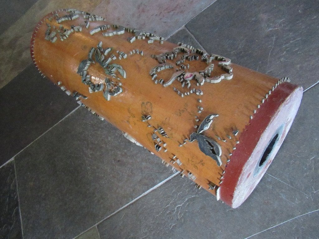 ANTIEKE Victoriaanse Wallpaper Roller hoog 52 cm doorsn 18cm, Ophalen of Verzenden