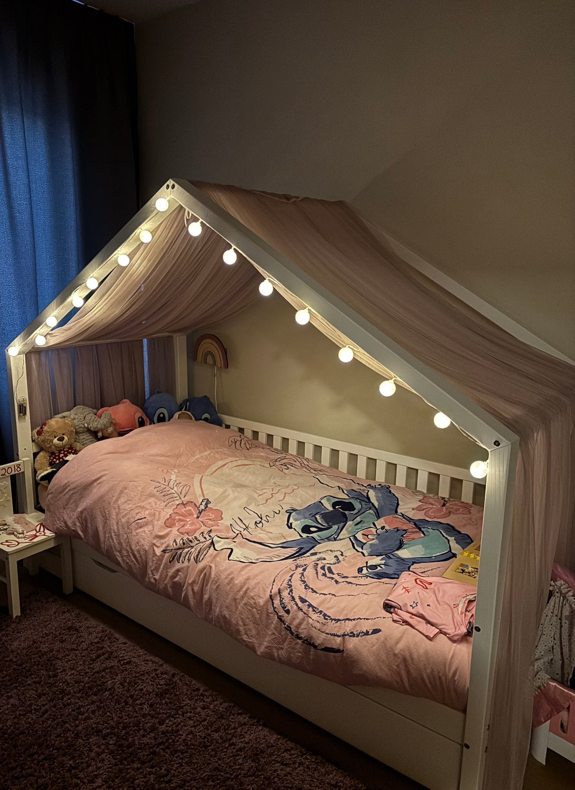 Bedhuisje Kick van Petit Puk - Zo goed als nieuw, Ophalen, 90 cm, Eenpersoons, Wit
