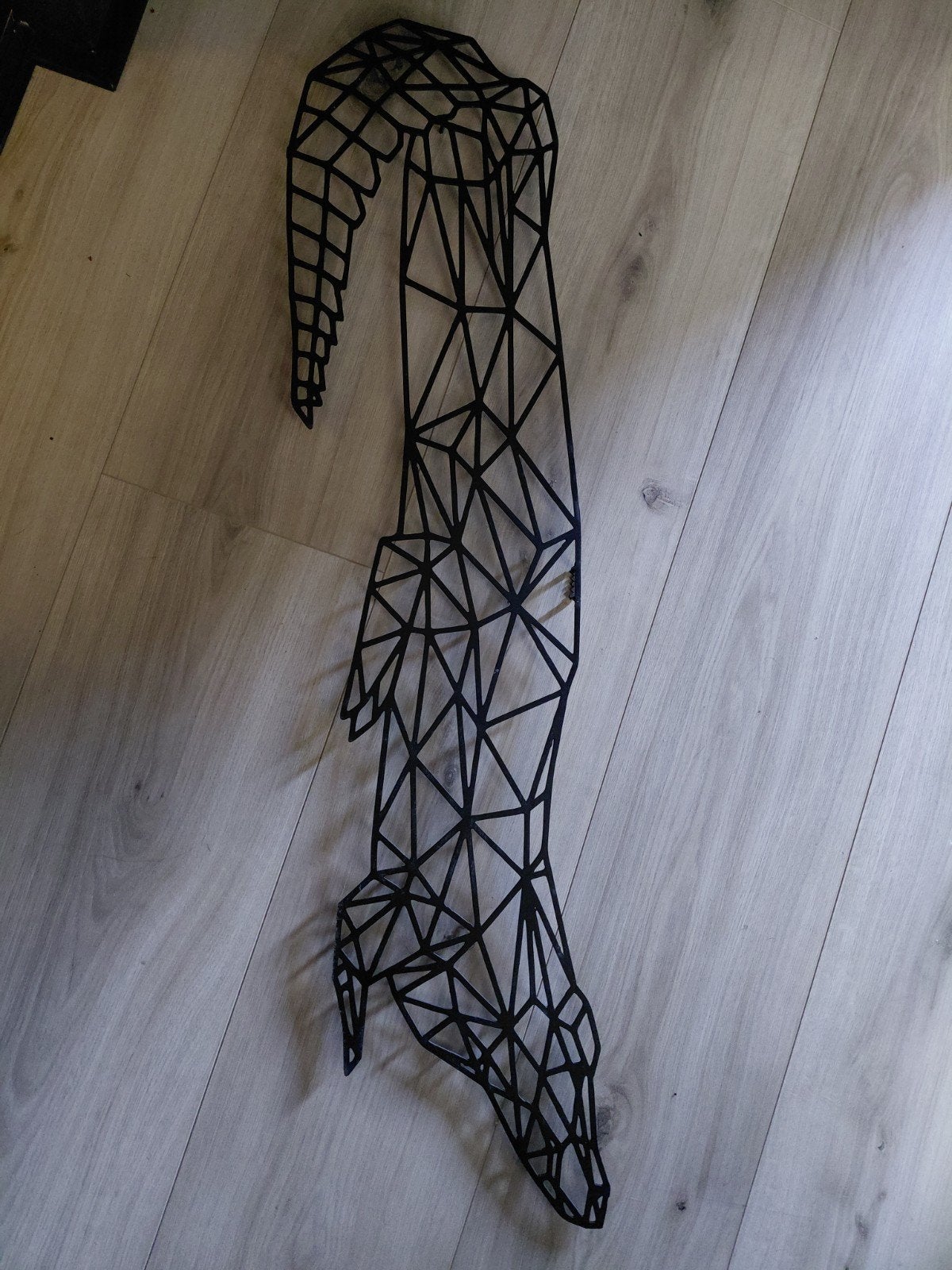 Stalen Krokodil Wanddecoratie - Modern Design, Ophalen, Overige onderwerpen, 50 - 100 cm, Wanddecoratie