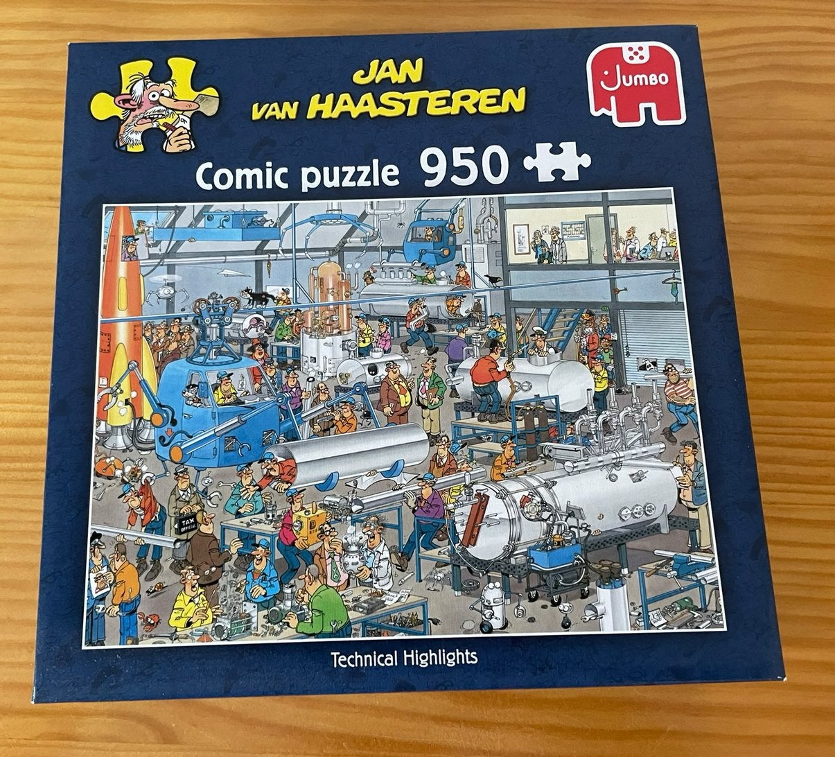 Jan van Haasteren - Technische hoogstandjes 950, Ophalen of Verzenden, 500 t/m 1500 stukjes, Zo goed als nieuw, Legpuzzel