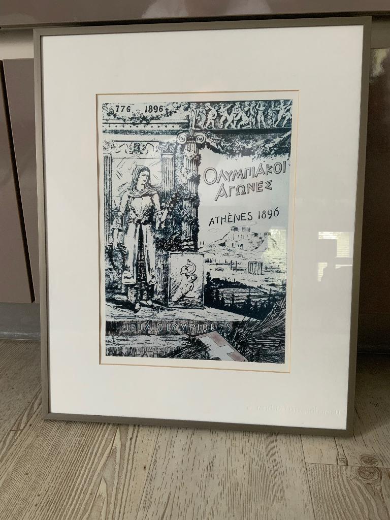 Poster Olympische Spelen van 1896, Gebruikt, Ophalen of Verzenden, Voor 1940, Prent
