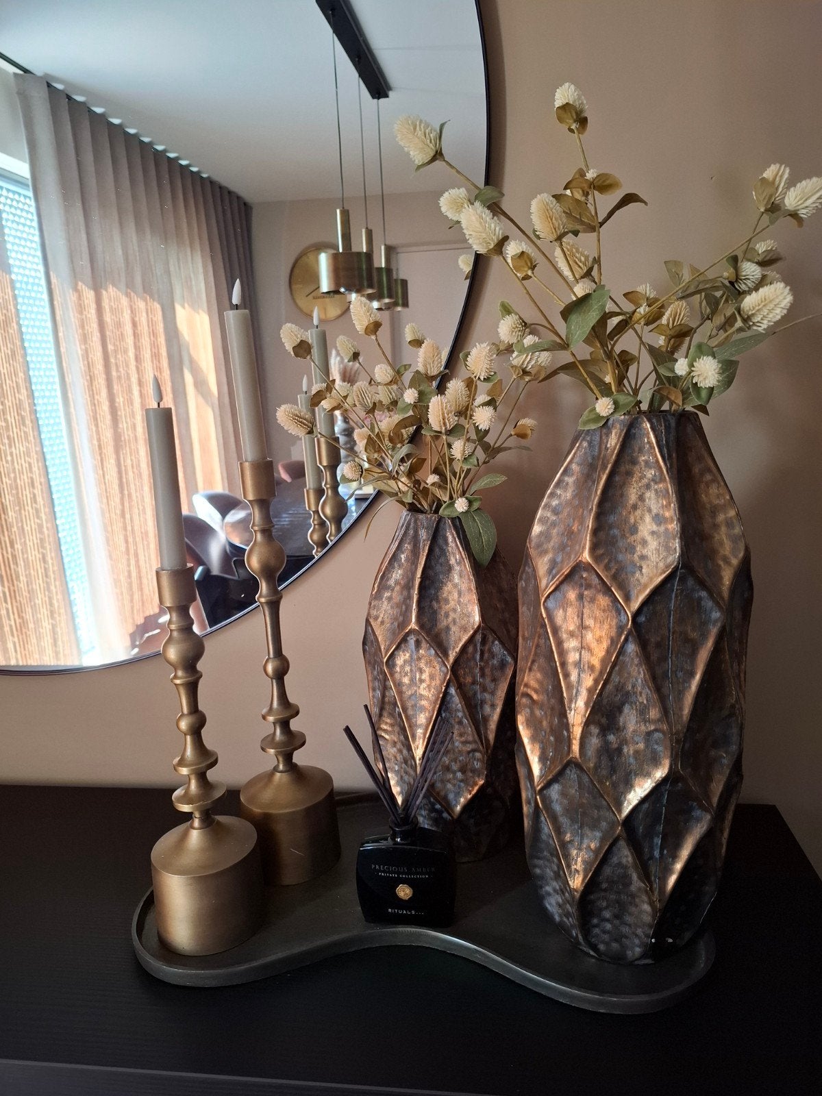 Bombyxx kidney tray/dienblad brons !, Gebruikt, Ophalen of Verzenden, Metaal, Overige vormen
