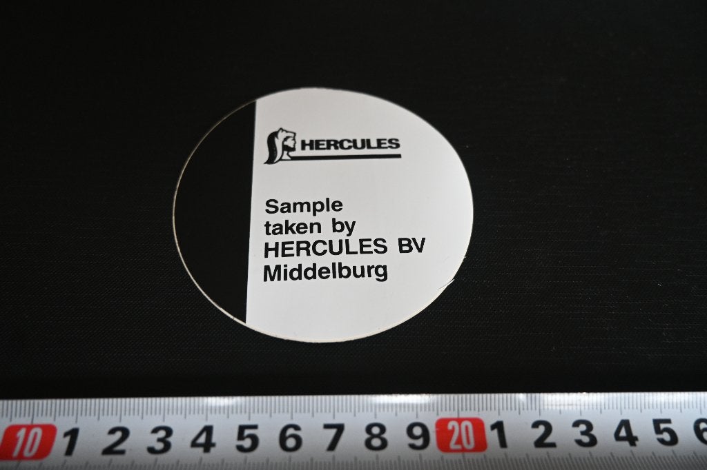 sticker Middelburg Sample taken by HERCULES BV, Verzamelen, Ophalen, Zo goed als nieuw