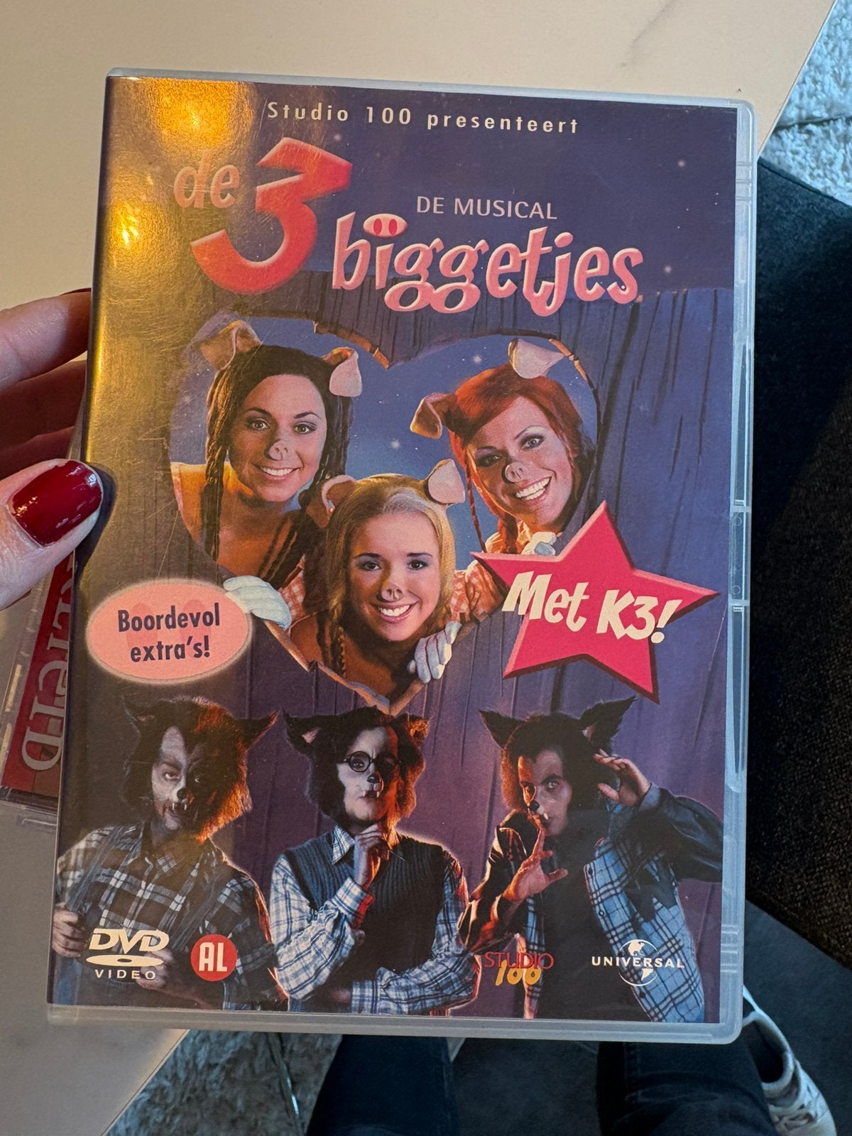 K3 de 3 biggetjes dvd, Alle leeftijden, Ophalen of Verzenden, Zo goed als nieuw
