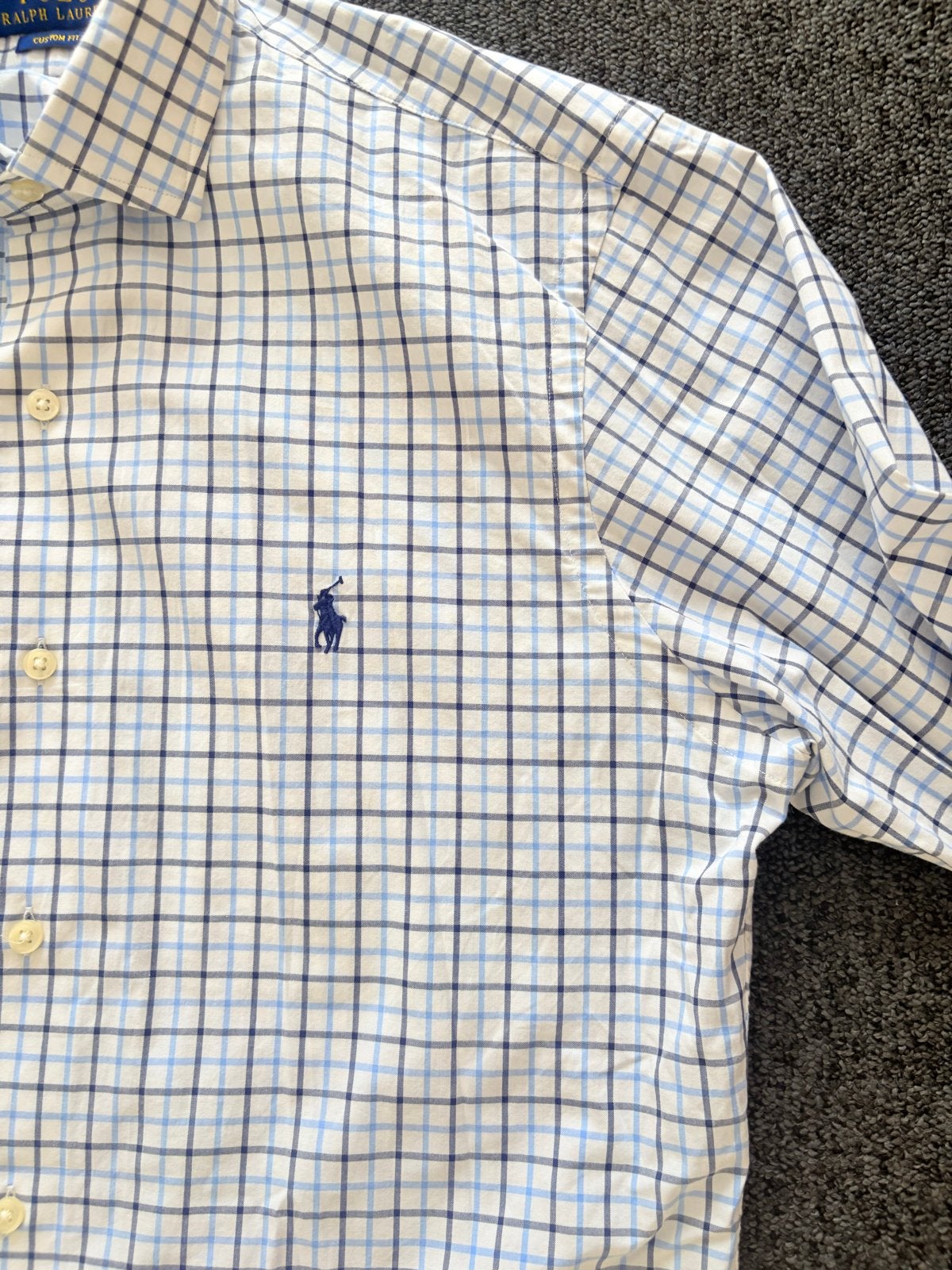 Ralph Lauren Custom Fit overhemd - Maat M, Kleding | Heren, Overhemden, Ophalen of Verzenden, Zo goed als nieuw, Wit, Halswijdte 39/40 (M)