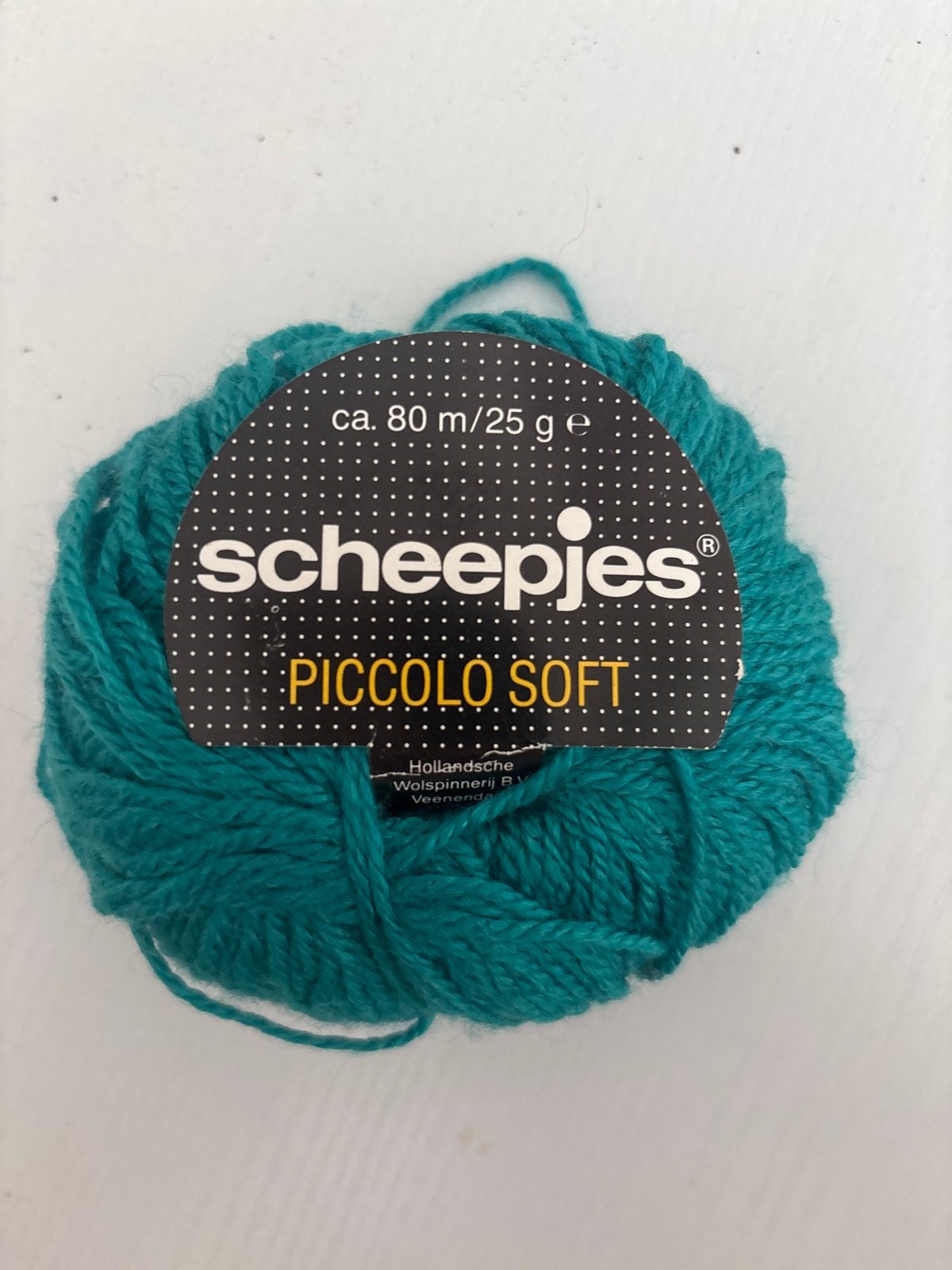 Scheepjes Piccolo Soft Wol/Garen - Teal (ca. 80m/25g), Ophalen of Verzenden, Nieuw, Breien of Haken, Wol of Garen