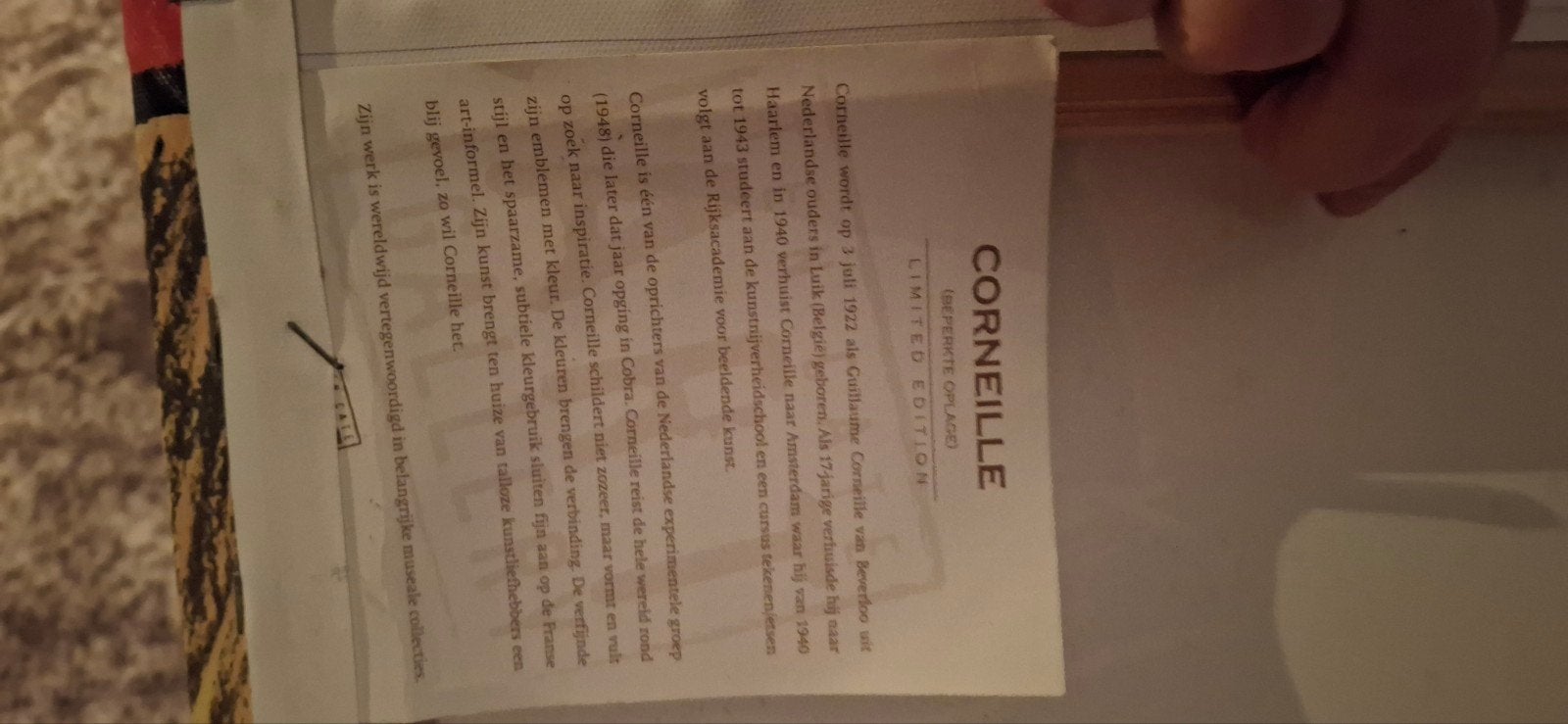 Corneille Schilderij - Limited Edition, Antiek en Kunst, Ophalen