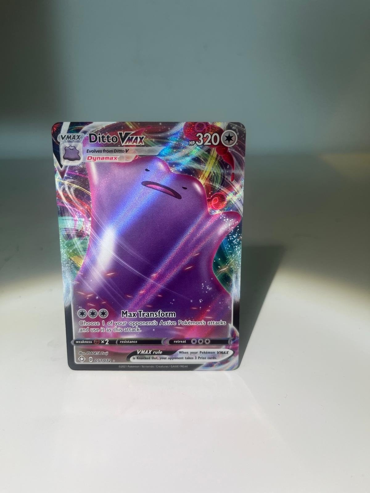 2 zeldzame Pokémon VMAX kaarten: Ditto VMAX & Melmetal VMAX, Ophalen