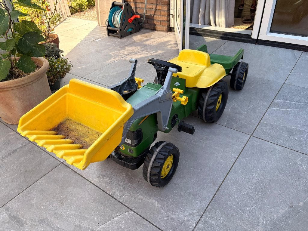 Rollytoys speelgoed tractor John Deere met aanhanger, Ophalen, Gebruikt